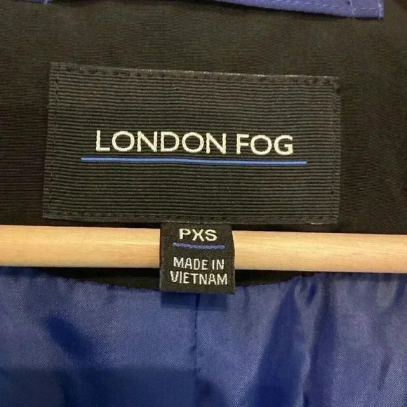 London Fog Ladies XS Petite X-Small Rain Coat Removable Hood - Picture 2 of 9